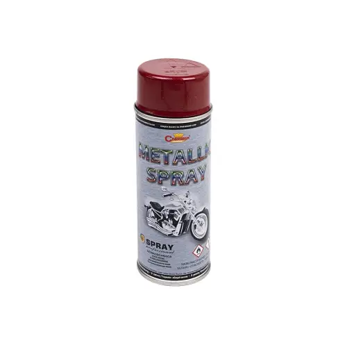 Spray vopsea metalizată roșu Champion Professional, lac acrilic 400 ml Ofertă exclusivă