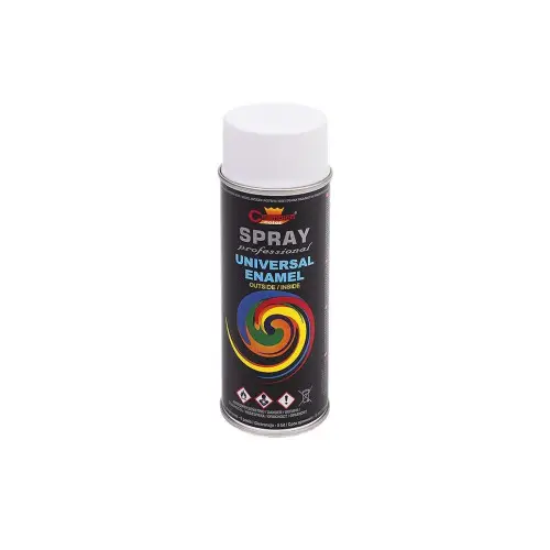 Spray vopsea alb mat RAL 9010 Champion, universal, 400 ml pentru retusuri Livrare expres