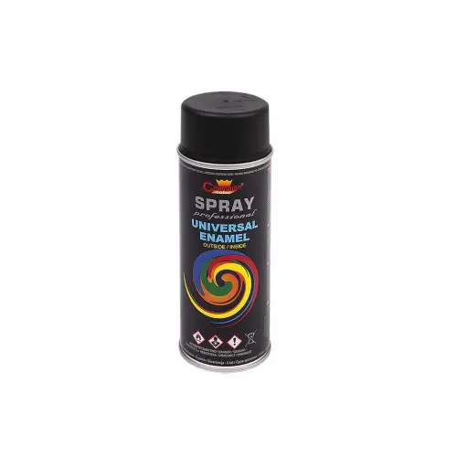 Reducere specială Spray vopsea negru mat profesional Champion RAL9005, 400 ml, universal