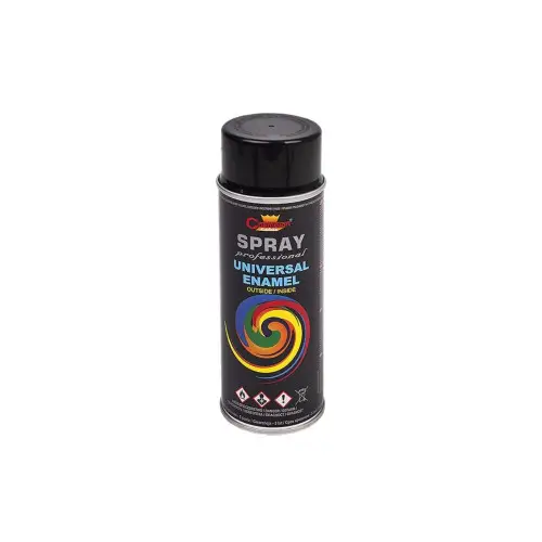 Spray vopsea negru lucios RAL 9005 Champion, universal, 400 ml Reduceri