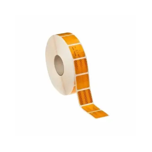 Preț promoțional Bandă reflectorizantă întreruptă Premium galbenă, omologată UE, rola 45,7 m