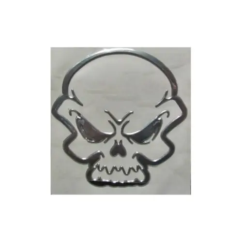 Abțibild craniu cromat 3D în relief pentru auto/moto, model DZ-34 Reduceri