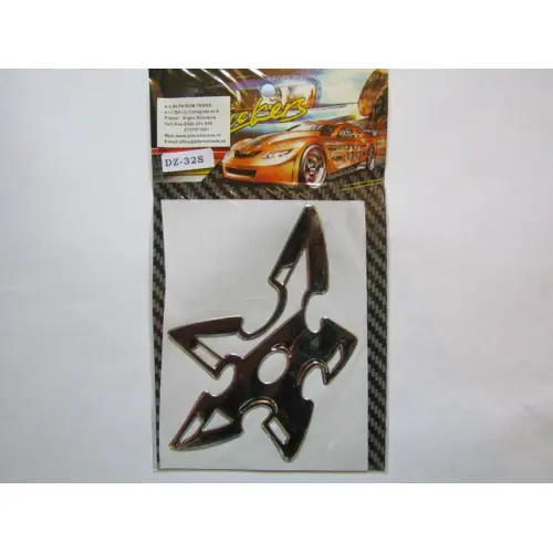 Abțibild auto DZ-32 argintiu, model în relief 3D pentru decor Reducere de preț
