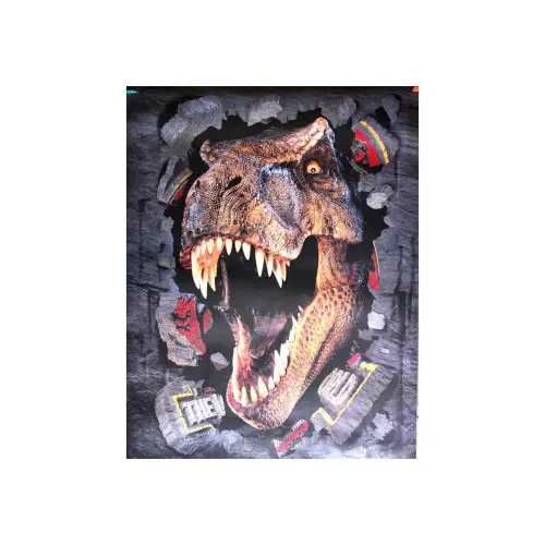 Retur gratuit Abțibild 3D cu dinozaur realist pentru decor și proiecte creative, cod 3D-3