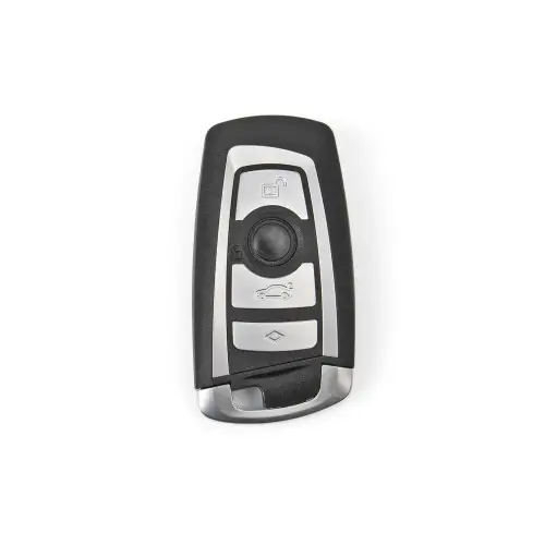 Carcasa cheie telecomanda compatibila BMW, 4 butoane, cu lamela metalica (Cod 1267) Preț redus