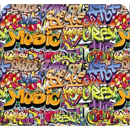 Colant auto BOMB TY030 model graffiti, 1 x 1,5 m pentru colantare si decor Calitate înaltă