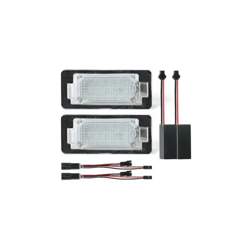 Set 2 lampi LED pentru iluminare numar Audi, VW, Seat, Skoda 18 SMD 6500K (7302-1) Reducere extra