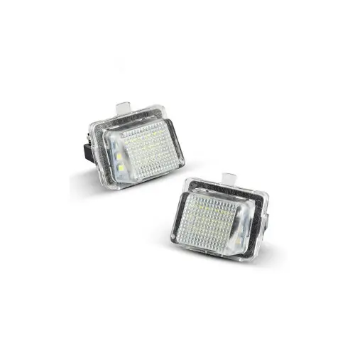 Set 2 lămpi LED pentru număr Mercedes, lumină albă puternică, cod 7204 Ieftin
