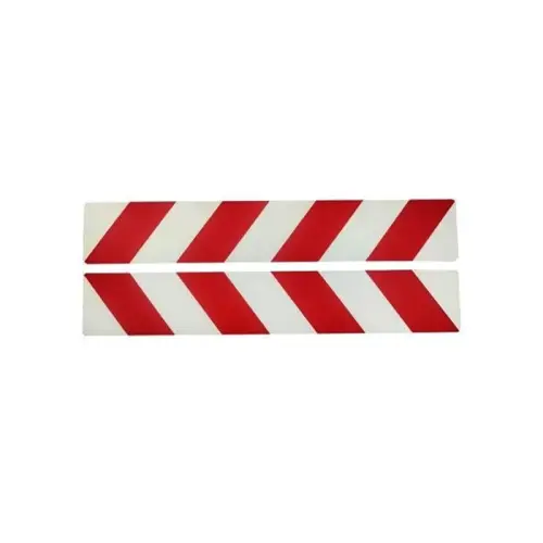 Set 2 benzi reflectorizante alb-roșu 30 cm x 5 m pentru auto și remorci Preț mic
