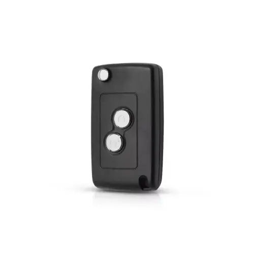 Carcasă telecomandă cheie compatibilă Peugeot tip briceag, 2 butoane, cu lamelă – Cod 1112 Ofertă specială