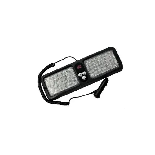 Cumpără online Lampă LED stroboscopică 12V pentru parasolar, roșu-albastru, 12 moduri, cu prindere velcro