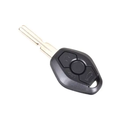 Carcasă cheie telecomandă compatibilă BMW, 3 butoane, cu lamelă metalică (Cod 5003) Mai ieftin