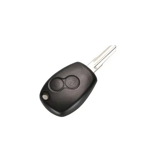 Carcasă telecomandă compatibilă Dacia Logan tip vechi, 2 butoane, cu lamelă (Cod 7016) Plată securizată