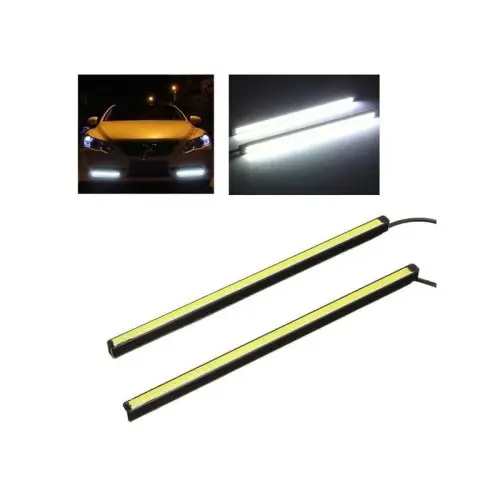 Set lumini de zi LED DRL COB albe 20,5 cm, montaj universal, 2 buc (S01) Cel mai bun preț