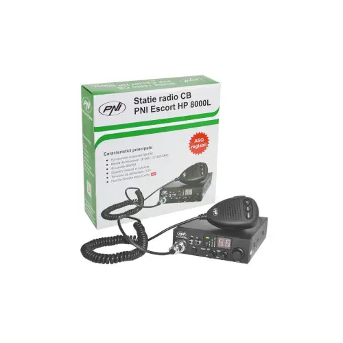 Stație radio CB PNI Escort HP 8000L cu ASQ reglabil, AM/FM, 40 canale Mai ieftin