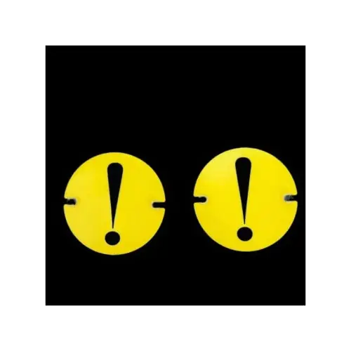 Set 2 semne auto pentru începători cu ventuză, galben-negru Reduceri