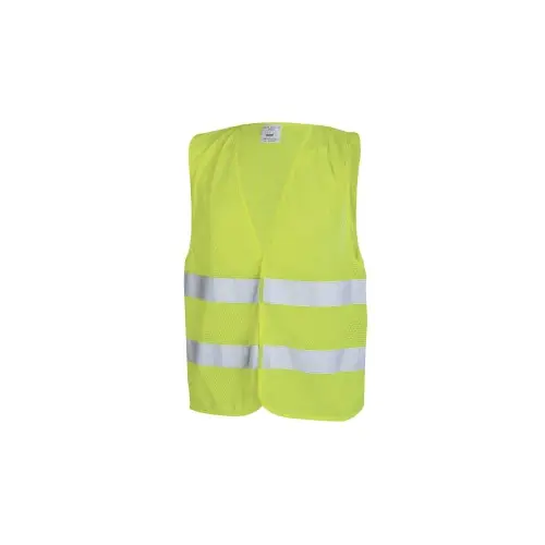 Ultima șansă Vestă reflectorizantă galbenă XXL cu benzi reflectorizante, conformă CE EN 471