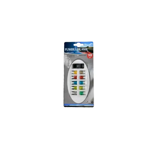 Set 10 sigurante auto mini tip T101 cu clema, Premium din zinc (5A–30A) Preț promoțional