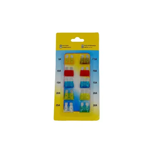Set 10 siguranțe auto tip Nova, diverse amperaje, cod T105 (OEM) Doar azi
