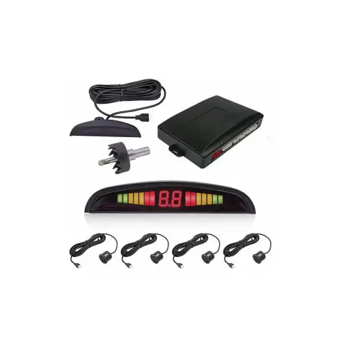 Sistem de parcare 12V cu 4 senzori, display digital si avertizare sonora (Cod 4001) Preț redus