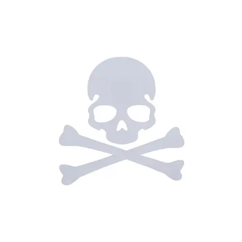 Abțibild „TOXIC” alb reflectorizant pentru avertizare – Cod DZ-73 Bestseller
