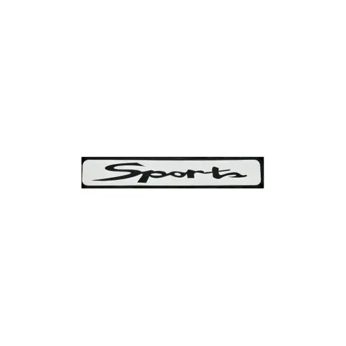 Abtibild auto Sports alb 12x2 cm, autocolant decorativ rezistent UV (DZ-075) Cel mai bun preț