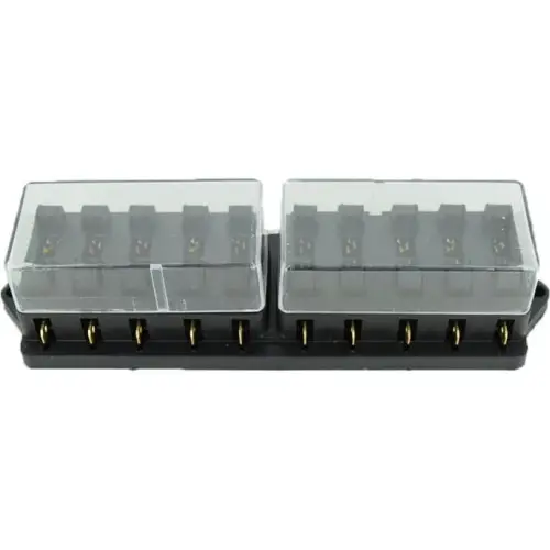 Tablou de siguranțe auto cu 10 poziții și capac de protecție, HF10-01074 Plată sigură