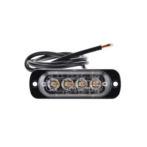 Popular Lampă LED stroboscopică profesională 12–24V, 4 LED-uri, culori diverse (ART04T)