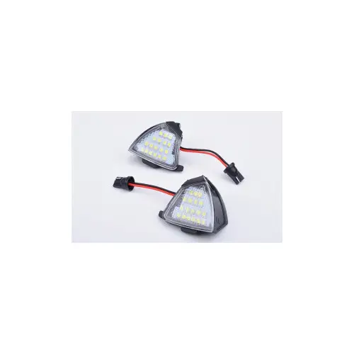 Set 2 lămpi LED pentru oglindă VW, lumină exterioară 18 LED 6500K (Cod 7411) Mai ieftin