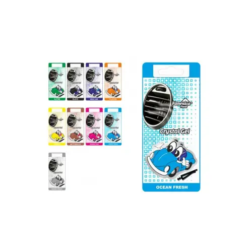Reduceri Odorizant auto Vanesica Smiley Crystal Gel Ocean Fresh, cu prindere pe grila