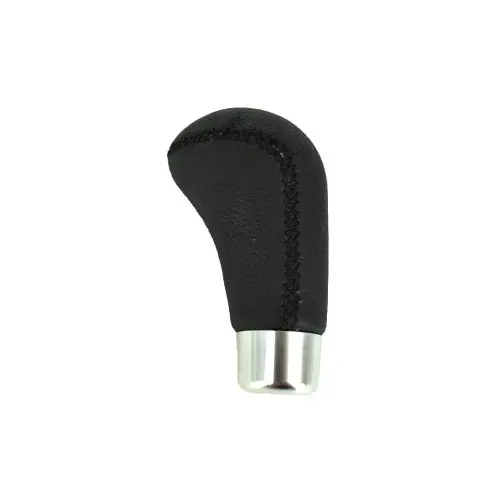 Promoție Maner schimbator viteze auto universal din piele neagra, cu cusatura neagra (AK519)