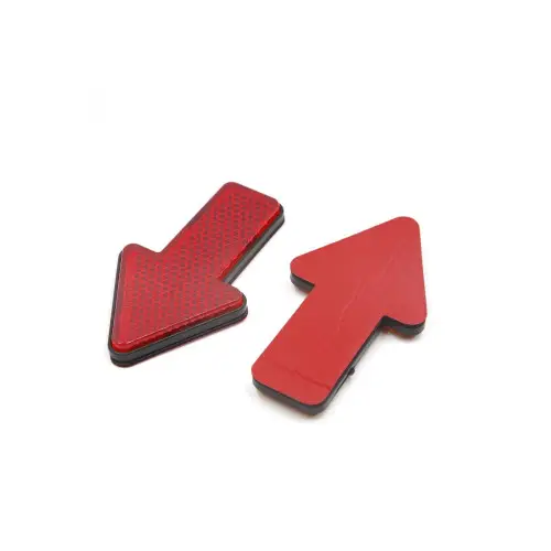 Set 2 reflectoare roșii tip săgeată 100x54x7 mm pentru remorcă, auto (Cod 8426) Doar azi