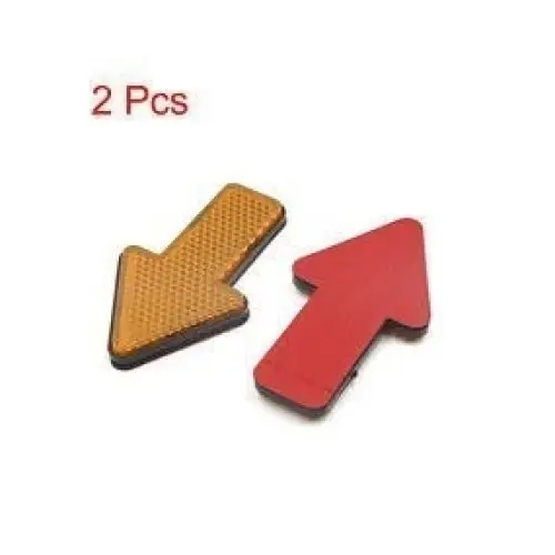 Reducere specială Set 2 reflectoare auto tip săgeată portocalii 100x54 mm, universale (Cod 8426)
