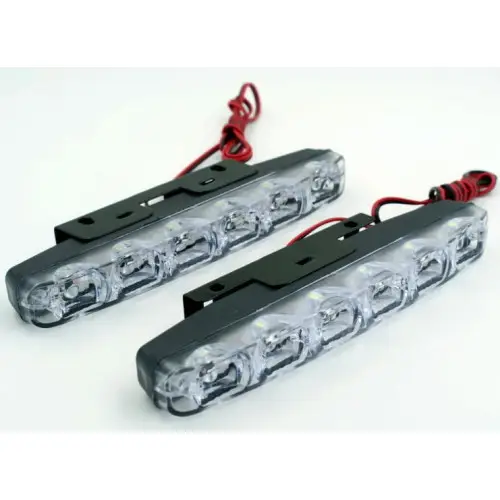 Lichidare de stoc Set lumini de zi DRL COB P6S 12V, alb rece, 6 LED pentru autoturism