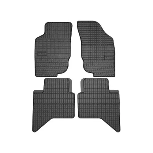 Reducere specială Set covorașe auto din cauciuc El Toro pentru Toyota Hilux VII (2004–2015), negre, cu bordură 1 cm