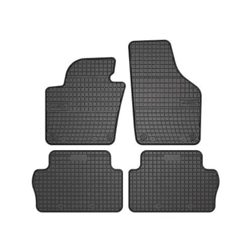 Plată securizată Set covoare auto din cauciuc El Toro pentru VW Sharan II 2010–2022, negre, cu bordura 1 cm