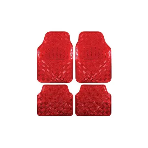 Expediere rapidă Set covoare auto universale interior din aluminiu rosu, 4 piese SR-L002