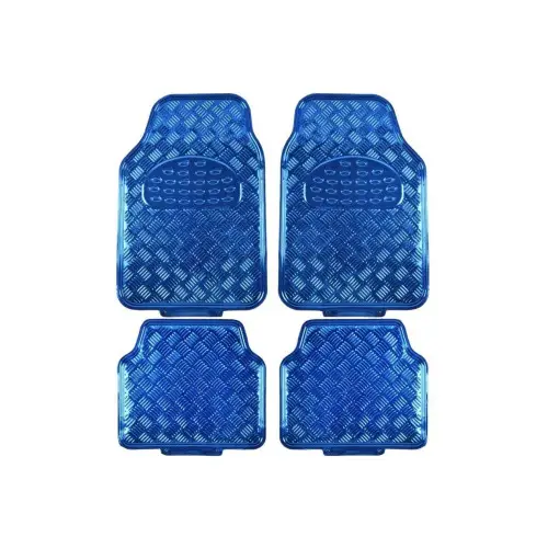 Set covoare auto universale din aluminiu albastru lucios, 4 bucati (SR-L002) Ofertă specială