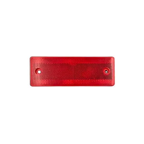Dreptunghi reflectorizant rosu 5x15 cm autoadeziv pentru auto, remorca si utilaje Preț promoțional