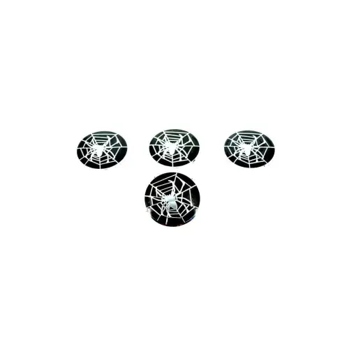 Set ornamente pentru capace jante auto 5 cm, ABS negru, 4 buc (LGT-001) Cumpără online
