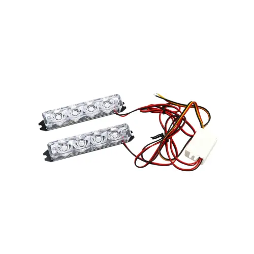 Disponibil imediat Stroboscop LED auto 12V multicolor pentru semnalizare, 9x1.5 cm (Cod 1529)