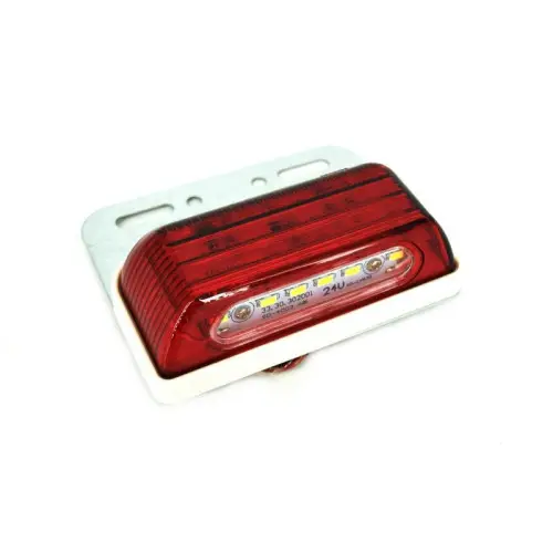 Retur ușor Lampă număr LED SMD 4003-1 12V, alb/roșu, rezistentă la apă IP66
