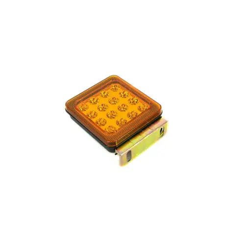 Lampă LED semnalizare portocalie SMD 6001-2, 12–24V, IP66, 140×115×50 mm Noutate