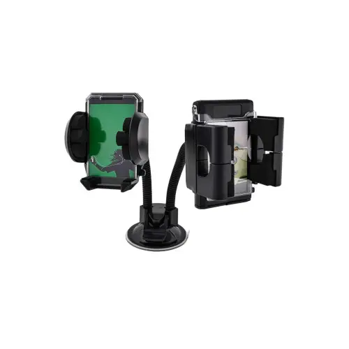 Suport auto dublu pentru telefon cu ventuză, brațe reglabile (XPA8) Cel mai vândut