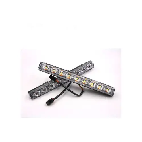 Set lumini de zi DRL COB P9S 12V, lumină albă, dimensiune compactă Ofertă limitată