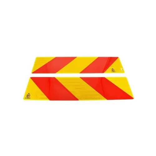 Set 2 plăci reflectorizante Premium pentru camioane, metal, 56 cm, dreptunghiulare Ofertă exclusivă