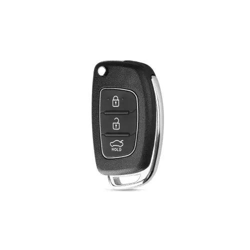 Doar azi Carcasă cheie telecomandă compatibilă Hyundai, 3 butoane, cu lamelă metalică – 9039