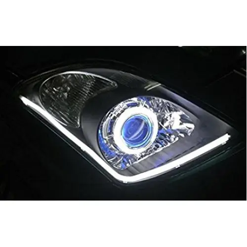 Bandă LED DRL flexibilă 85 cm, lumină albă 12V, set 2 bucăți BO85W Transport gratuit