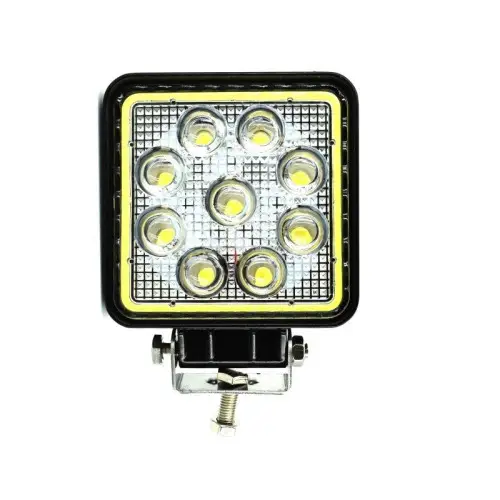 Proiector LED pătrat 27W 12/24V, spot 30° cu angel eyes, model LW016 Retur ușor