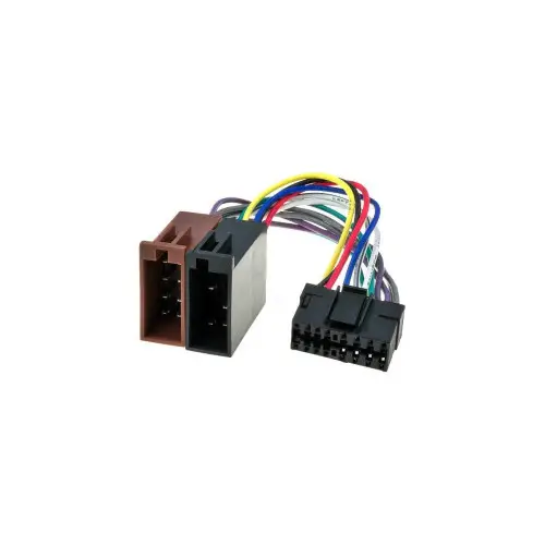 Conector ISO pentru radio auto JVC, 16 pini (ZRS-62) pentru montaj pe panou Ieftin